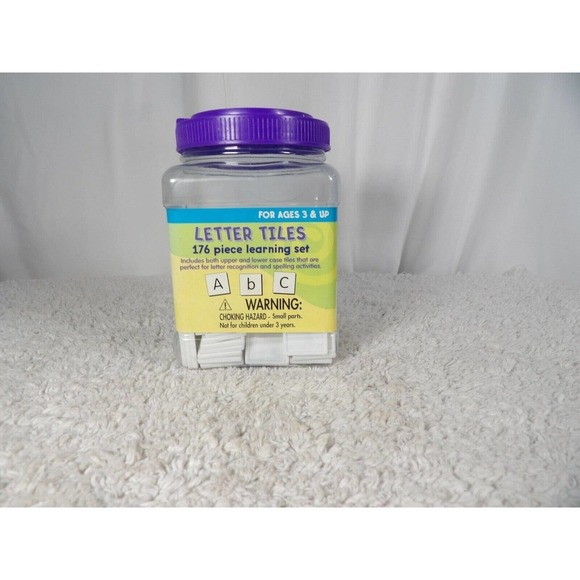 Learning Playground 487230 Upper & Lower Case Letter Tile 176 Piece Learning Set - Picture 1 of 5